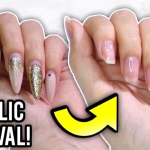 how to remove acrylic nails